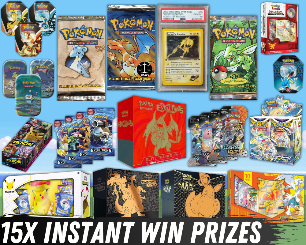 Win This INSANE Pokémon MEGA Bundle #7 - 16x Chances To Win! - Prize Royale