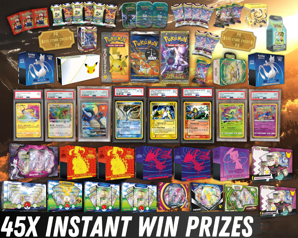 Win This INSANE Pokémon MEGA Bundle #17 - 45x Chances To Win! - Prize ...