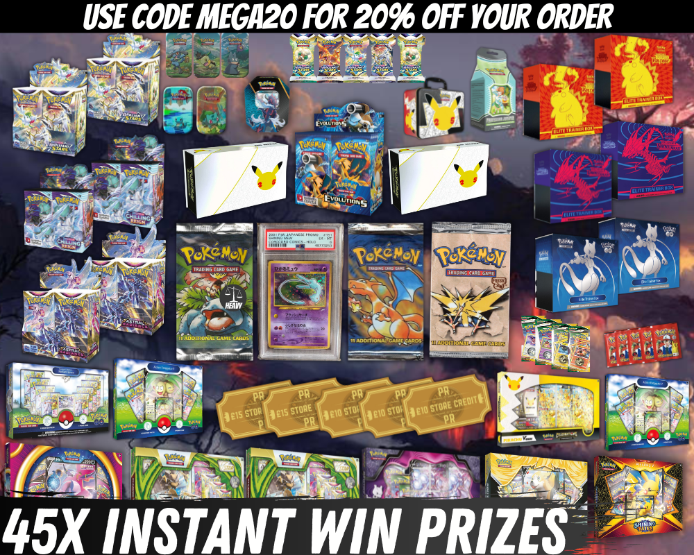 Win This INSANE Pokémon MEGA Bundle #14 - 45x Chances To Win! - Prize ...