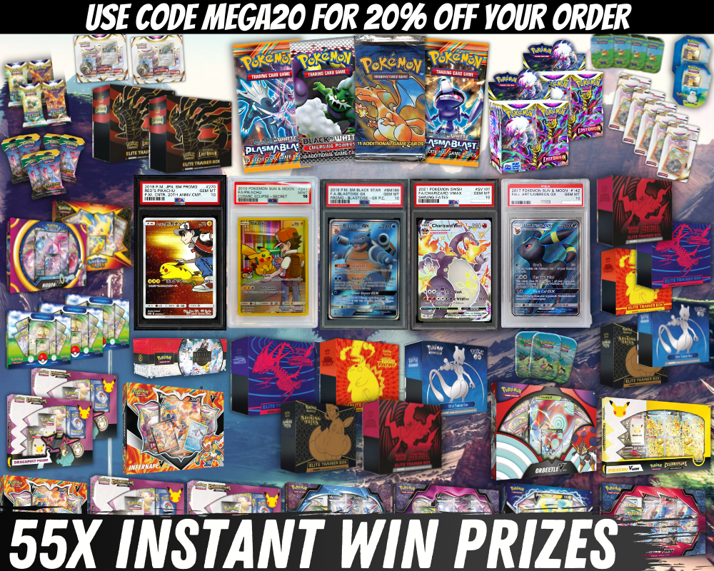 Win This INSANE Pokémon MEGA Bundle #23 – 55+ Chances To Win! | Prize ...